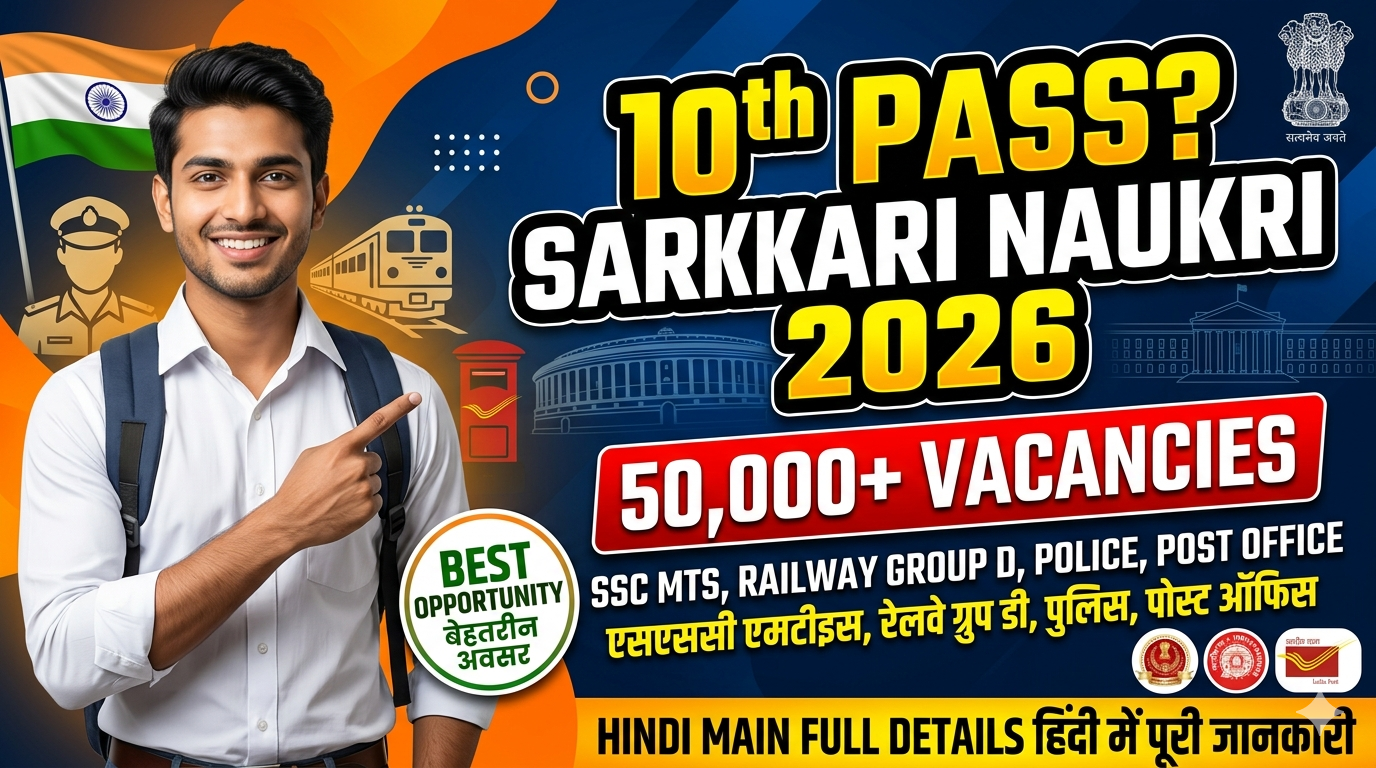 Best Govt Jobs for 10th Pass