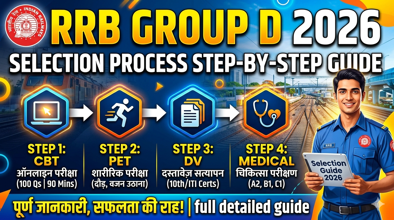 RRB Group D 2026 Selection Process Step-by-Step Guide