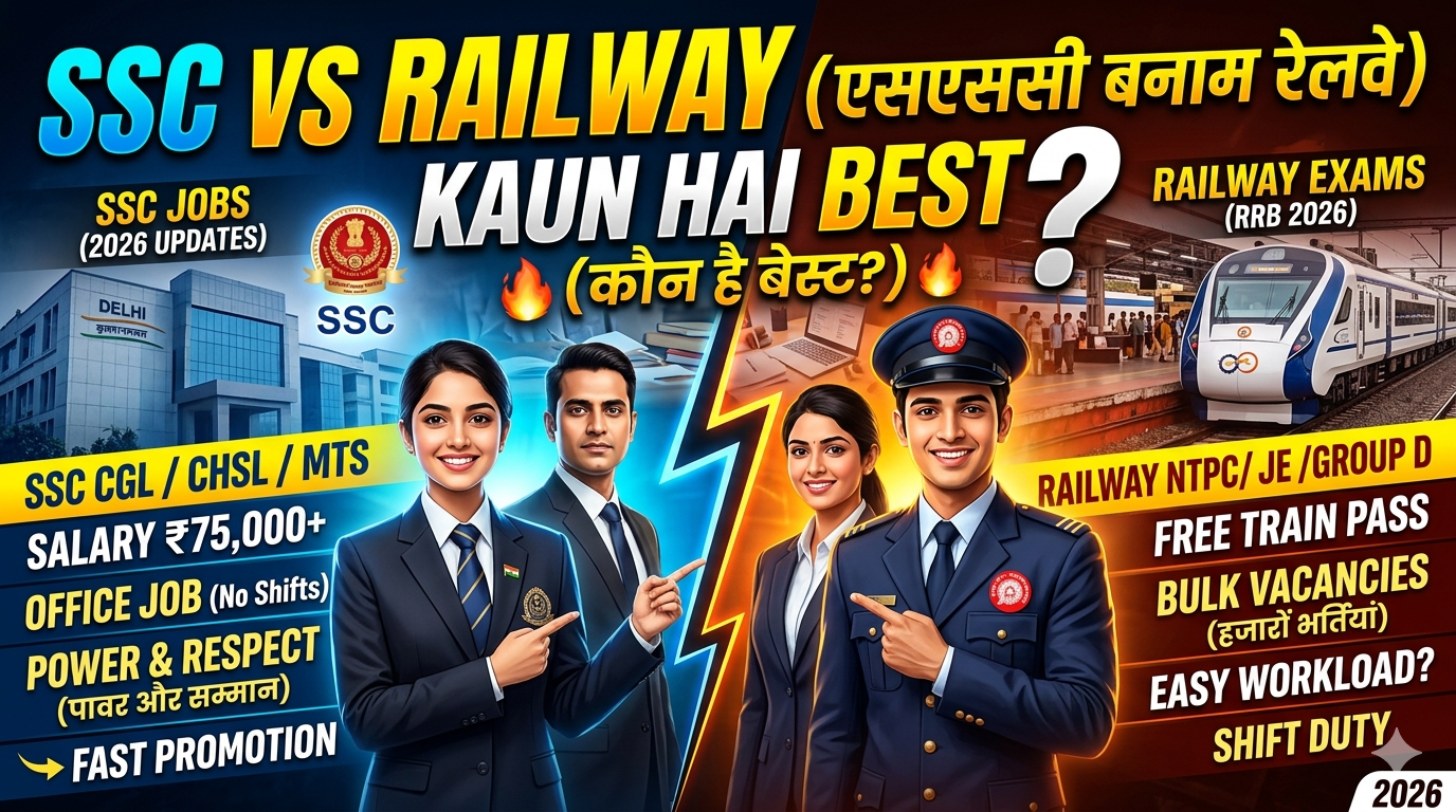 SSC vs Railway Kaun Better Hai