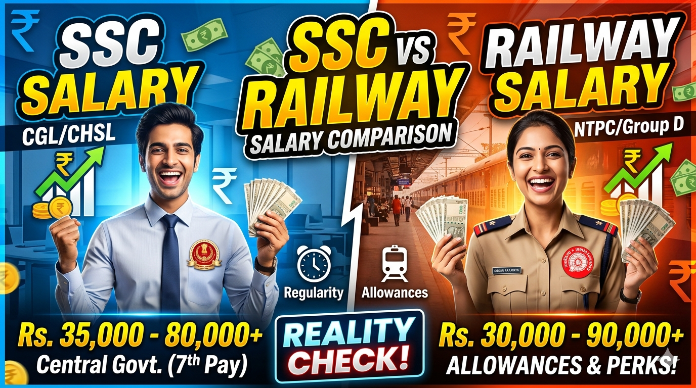 SSC vs Railway – Salary Comparison